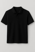 polo t shirt black