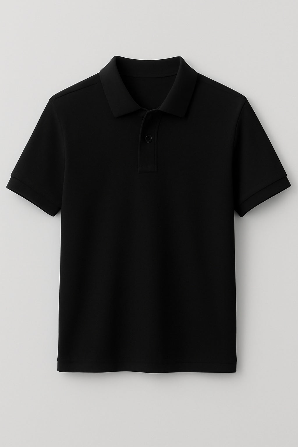 polo t shirt black